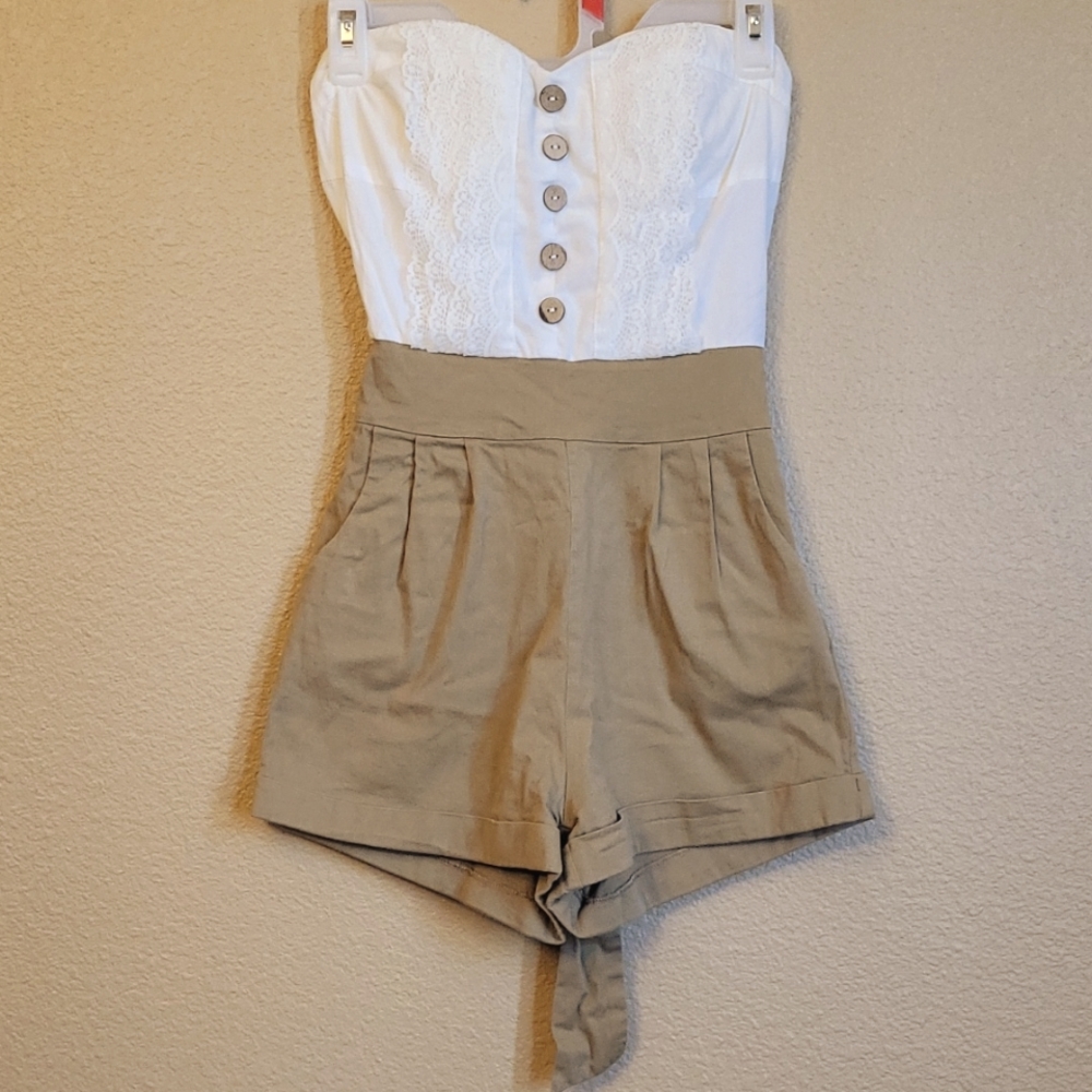 Strapless Romper